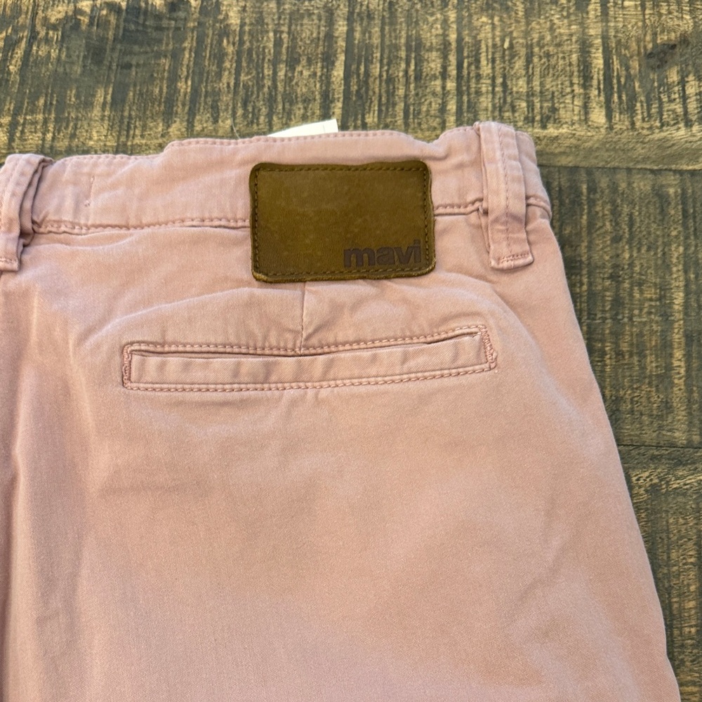 Mavi Men's Dusty Pink Flat Front Shorts - Picture 8 of 9